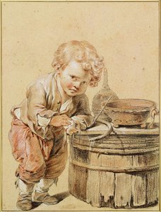 Junge mit einem zerbrochenen Ei, um 1756 von Jean Baptiste Greuze