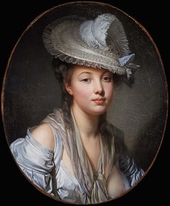 Der weiße Hut von Jean Baptiste Greuze