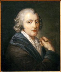 Selbstporträt. Gemälde von Jean Baptiste Greuze (1725-1805), Öl auf Leinwand, um 1755. Französische Kunst des 18. Jahrhunderts. Hôtel-Dieu, Musée Greuze, Tournus.