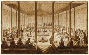 Orientalische Bankettszene von Jean Baptiste Hilaire