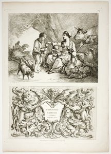 Tafel Dreizehn von 38 aus Oeuvres de J. B. Huet von Jean Baptiste Huet
