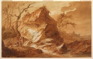 Zeichnung, Eine gebirgige Landschaft, 1763