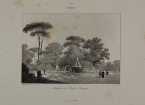 Brunnen im Garten der Villa Borghese, Rom