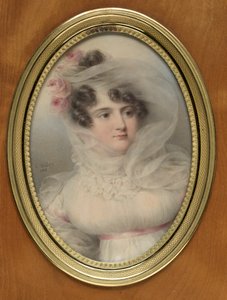 Porträt von Hortense de Perregaux, Herzogin von Ragusa, 1818 von Jean Baptiste Isabey