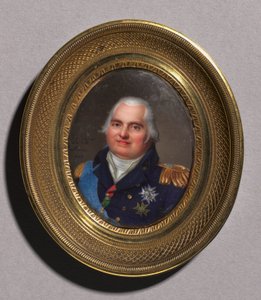 Porträt von Ludwig XVIII., 1822 von Jean Baptiste Jacques Augustin