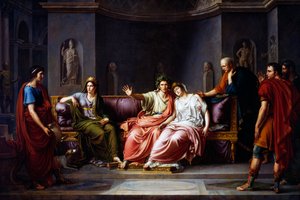 Vergil liest den sechsten Gesang der Aeneis