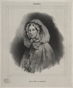 Brüssel: Junges Mädchen mit Umhang