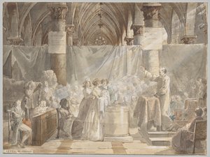 Eine Taufe im revolutionären Frankreich von Jean Baptiste Mallet
