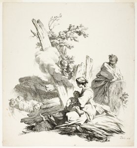 Die Flucht nach Ägypten von Jean Baptiste Marie Pierre