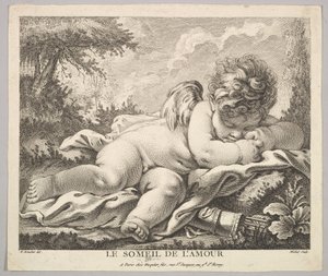 Der Schlaf des Amor von Jean Baptiste Michel
