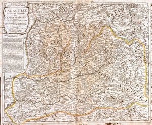 Karte von Kastilien (Spanien)