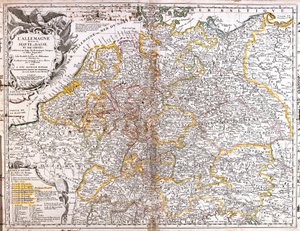 Karte von Deutschland (1703)