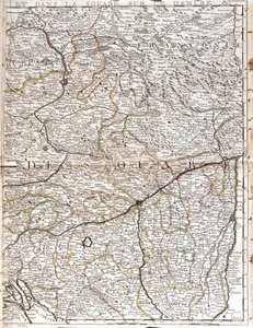 Karte von Schwaben (Deutschland)