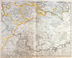 Karte des Ostens von Ile de France von Jean Baptiste Nolin