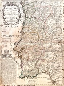 Karte des Königreichs Portugal