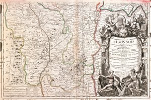 Karte des Lyonnais (Frankreich) von Jean Baptiste Nolin