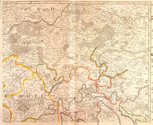 Karte des Nordostens der Île-de-France von Jean Baptiste Nolin