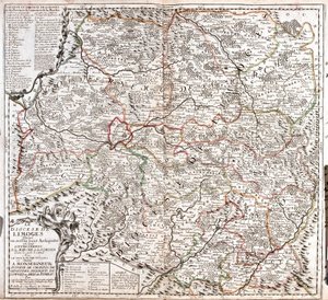 Karte der Diözese Limoges (Frankreich)