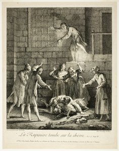 Comic-Geschichten: Der Plünderer fällt auf die Ziege von Jean Baptiste Oudry