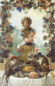 Das Fest der Affen von Jean Baptiste Oudry