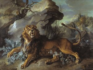 Der Löwe und die Fliege, 1732