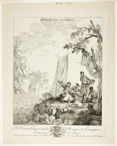 Ansicht des Hafens von Dieppe