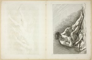 Figur (recto und verso), aus Seconde livre de figures d’Academies gravées en Partie par les Professeurs de l’Académie Royale