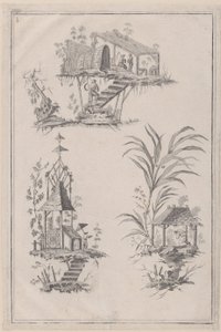 Chinoiserie-Ornamente von Jean Baptiste Pillement