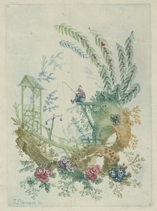 Ornamentdesign aus Nouvelle Suite de Cahiers de Dessins Chinois, 1790er Jahre