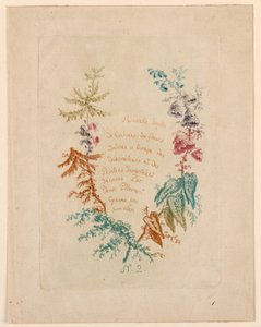 Titelseite für "Nouvelle Suitte de Cahiers de fleurs idéales" Nr. 2