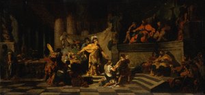Aeneas bietet König Latinus Geschenke an und bittet um die Hand seiner Tochter, 1778