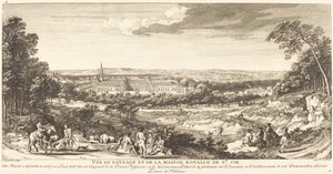 Ansicht der Landschaft des königlichen Hauses von Saint Cir von Jean Baptiste Rigaud