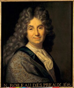 Porträt von Nicolas Boileau Despreaux (Boileau-Despreaux) (1636-1711) von Jean Baptiste Santerre