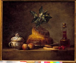 Brötchen oder Dessert. Gemälde von Jean Simeon Chardin (1699-1779)