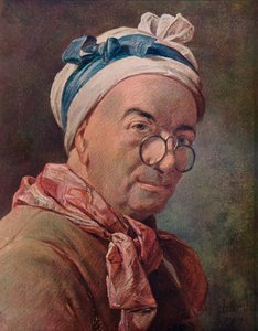 Selbstporträt mit Brille, 1771 von Jean Baptiste Simeon Chardin