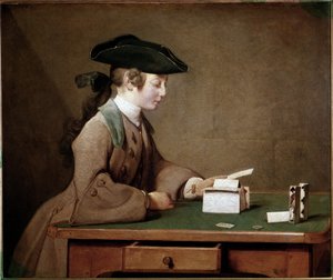 Das Kartenhaus von Jean Baptiste Simeon Chardin