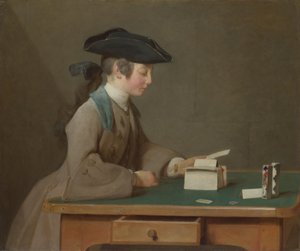 Das Kartenhaus von Jean Baptiste Simeon Chardin