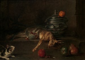 Die silberne Terrine, ca. 1728-30 von Jean Baptiste Simeon Chardin