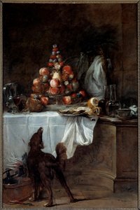 Das Buffet. Gemälde von Jean-Baptiste-Siméon Chardin (1699-1779) von Jean Baptiste Simeon Chardin
