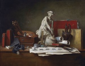 Die Attribute der Künste und die Belohnungen, die ihnen zuteilwerden von Jean Baptiste Simeon Chardin
