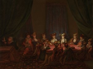 Armenische Gesellschaft beim Kartenspiel