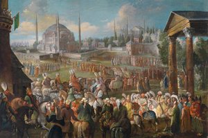 Prozession des Sultans in Istanbul