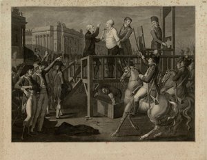 Die Hinrichtung von Ludwig XVI. auf dem Place de la Révolution am 21. Januar 1793, ca. 1794 von Jean Baptiste Verite