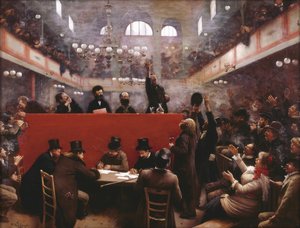 Im Graffard Versammlungssaal, 1884 von Jean Beraud