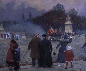 Deutsche Flagge getragen zu den Invaliden, ca. 1914 von Jean Beraud