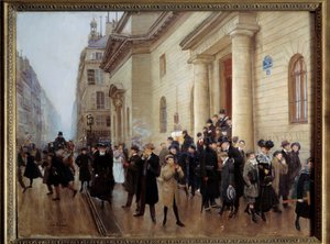 Der Ausgang des Lycée Condorcet in Paris von Jean Beraud