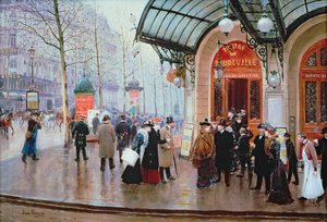Vor dem Vaudeville-Theater, Paris