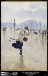 Windiger Tag, Place de la Concorde, ca. 1890