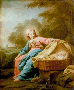 Ruhe auf der Flucht nach Ägypten, 1756 von Jean Bernard Restout