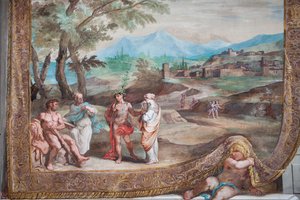 Weinender Bacchus und Ariadne
